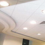 AMF砂面針孔板應用於現代空間，展現優異吸音與阻霉性能的高機能天花板建材