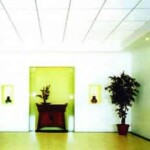 鋁箔複合板系列產品,實裝於室內天花板與牆面,展示防磁波、吸音、防潮與高強度結構等複合功能,廣泛應用於機房、科技廠房、醫療空間等高規格環境。 鋁箔複合板天花板與牆體應用實景,具防火、隔音與防磁波功能