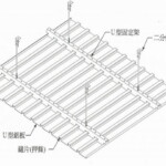U型長條鋁板天花實景圖